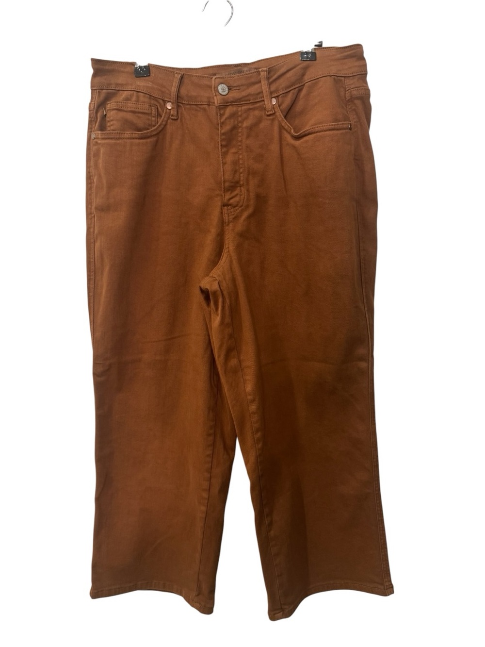 Judy Blue high-rise, garment-dyed wide-leg crop jeans women’s size 14W